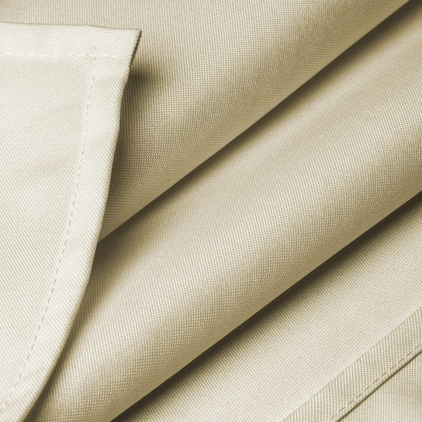 Lann's Linens - 90" x 156" Premium Tablecloth for Wedding/Banquet/Restaurant - Rectangular Polyester Fabric Table Cloth - Beige - Image 4