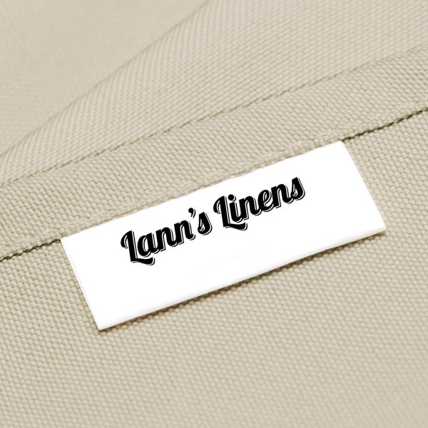 Lann's Linens - 90" x 156" Premium Tablecloth for Wedding/Banquet/Restaurant - Rectangular Polyester Fabric Table Cloth - Beige - Image 5