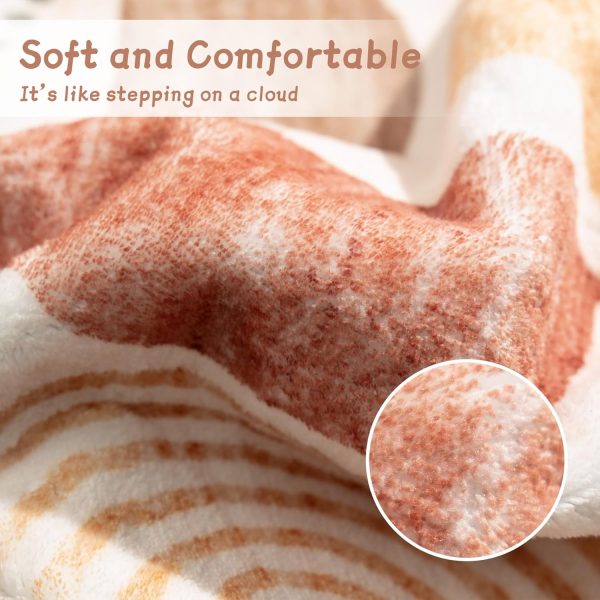 MUJOO 5x7 Area Rugs Washable,Boho Rugs for Living Room Bedroom Dining Room,Large Throw Floor Carpet Non Slip Soft Modern Abstract Bohemian Terracotta - Image 5